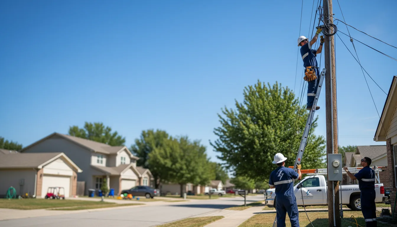 Residential electrician providing installation services in Pelham, AL
